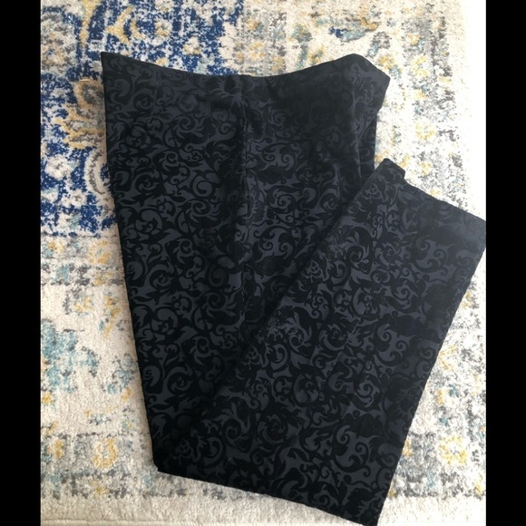 ATTYRE New York/ LEGGINGS /Blk jacquard print/ 12 - Picture 1 of 7